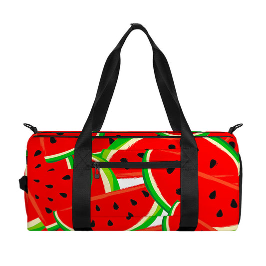 Cute Watermelon Pieces Pattern Print Gym Bag