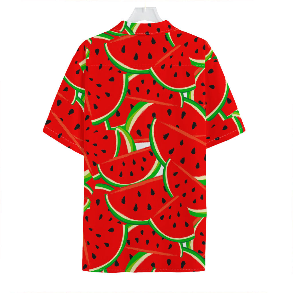 Cute Watermelon Pieces Pattern Print Hawaiian Shirt