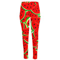 Cute Watermelon Pieces Pattern Print High-Waisted Pocket Leggings