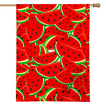 Cute Watermelon Pieces Pattern Print House Flag