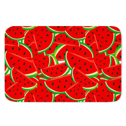 Cute Watermelon Pieces Pattern Print Indoor Door Mat