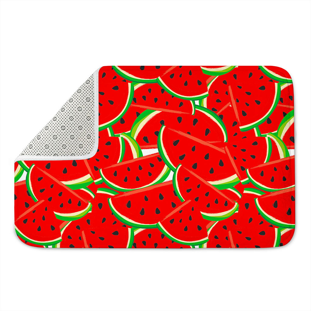 Cute Watermelon Pieces Pattern Print Indoor Door Mat