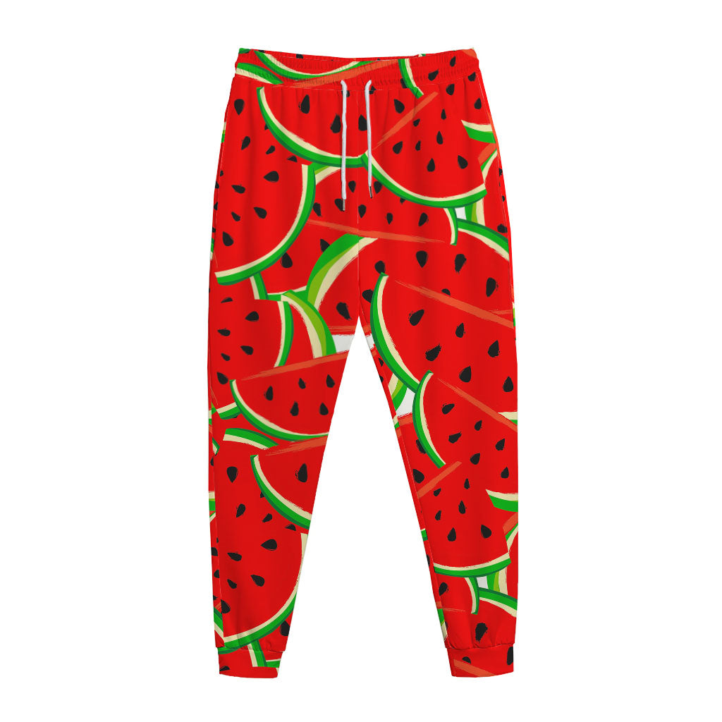 Cute Watermelon Pieces Pattern Print Jogger Pants