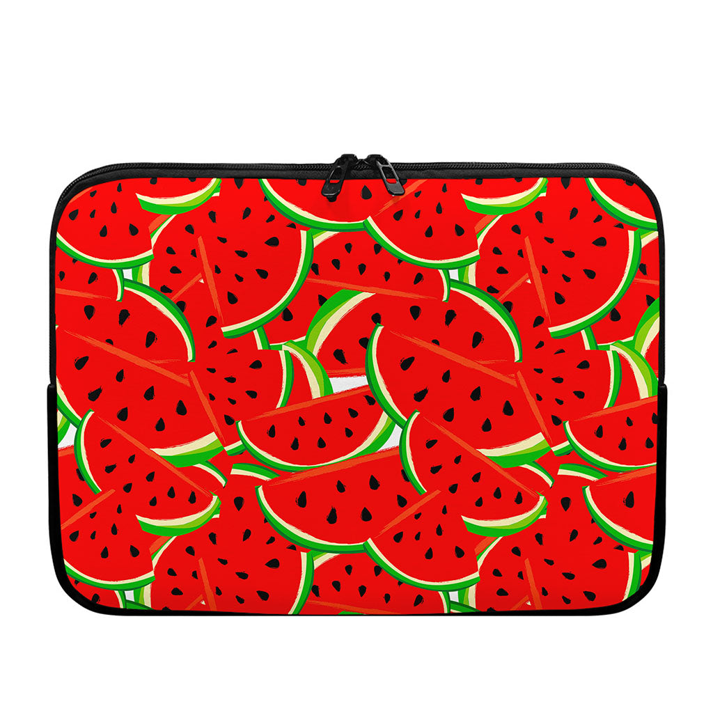 Cute Watermelon Pieces Pattern Print Laptop Sleeve