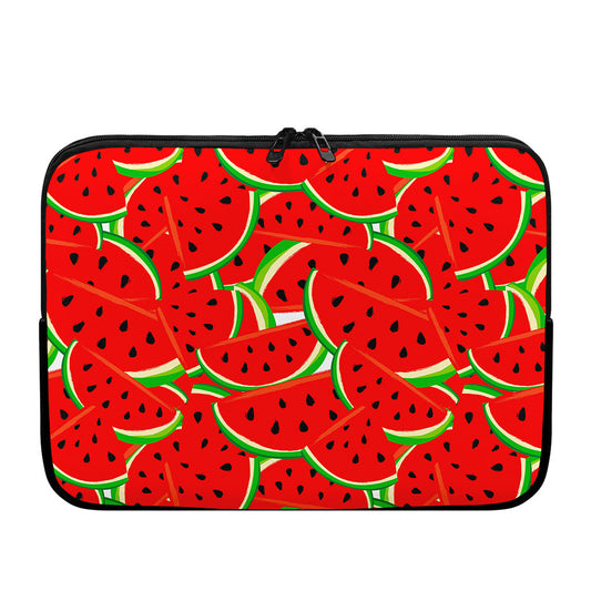 Cute Watermelon Pieces Pattern Print Laptop Sleeve