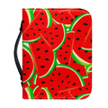 Cute Watermelon Pieces Pattern Print Leather Bible Cover