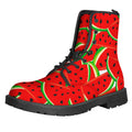 Cute Watermelon Pieces Pattern Print Lace-Up Boots