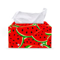 Cute Watermelon Pieces Pattern Print Leather Tissue Box Cover
