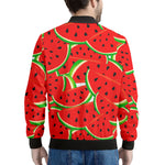 Cute Watermelon Pieces Pattern Print Men's Bomber Jacket