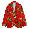 Cute Watermelon Pieces Pattern Print Men's Cotton Blazer