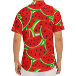 Cute Watermelon Pieces Pattern Print Men's Deep V-Neck Shirt