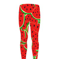 Cute Watermelon Pieces Pattern Print Men's Leggings
