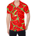 Cute Watermelon Pieces Pattern Print Men's Shirt