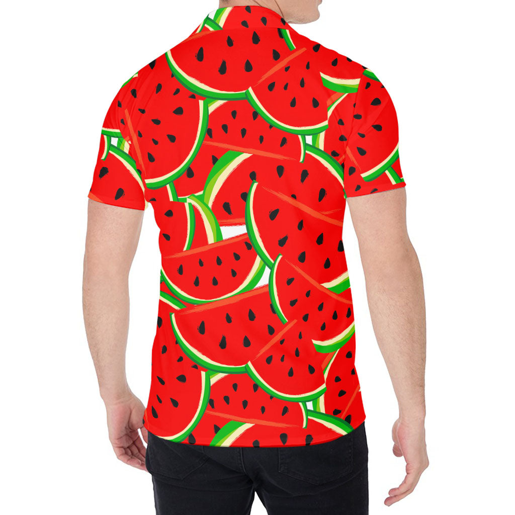 Cute Watermelon Pieces Pattern Print Men's Shirt