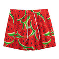 Cute Watermelon Pieces Pattern Print Mesh Shorts
