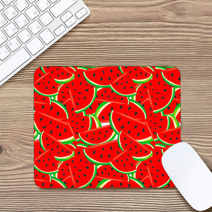 Cute Watermelon Pieces Pattern Print Mouse Pad