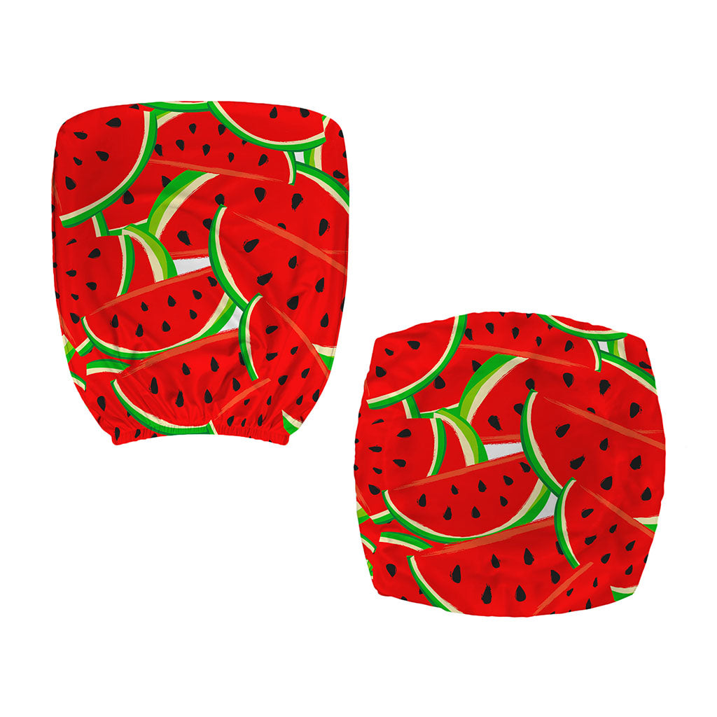 Cute Watermelon Pieces Pattern Print Office Chair Cover