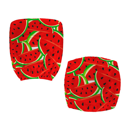 Cute Watermelon Pieces Pattern Print Office Chair Cover