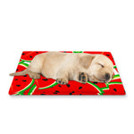 Cute Watermelon Pieces Pattern Print Pet Cooling Mat Cover