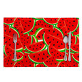 Cute Watermelon Pieces Pattern Print Placemat
