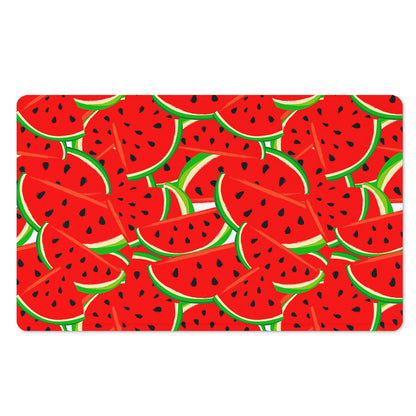 Cute Watermelon Pieces Pattern Print Polyester Doormat