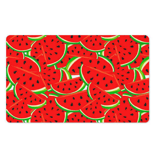 Cute Watermelon Pieces Pattern Print Polyester Doormat