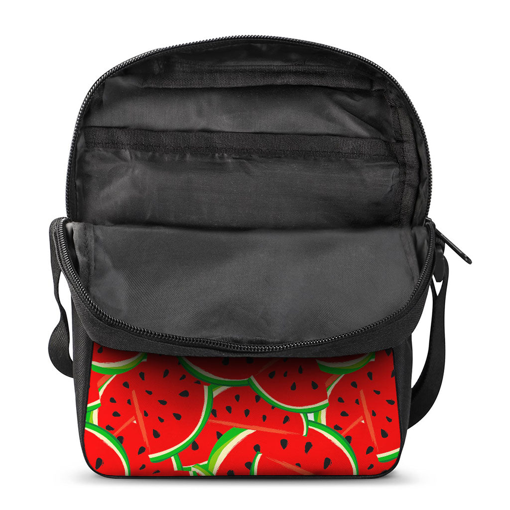 Cute Watermelon Pieces Pattern Print Rectangular Crossbody Bag