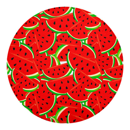 Cute Watermelon Pieces Pattern Print Round Blanket