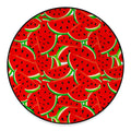 Cute Watermelon Pieces Pattern Print Round Floor Mat