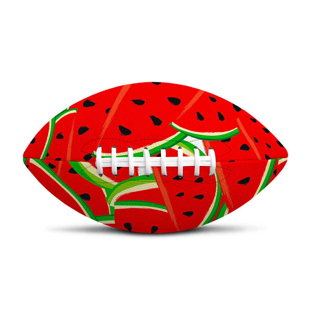 Cute Watermelon Pieces Pattern Print Rugby Ball