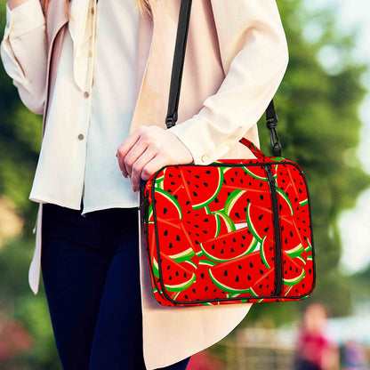 Cute Watermelon Pieces Pattern Print Shoulder Strap Bible Bag