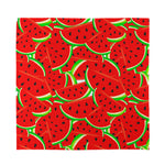 Cute Watermelon Pieces Pattern Print Silk Bandana