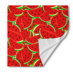 Cute Watermelon Pieces Pattern Print Silk Bandana