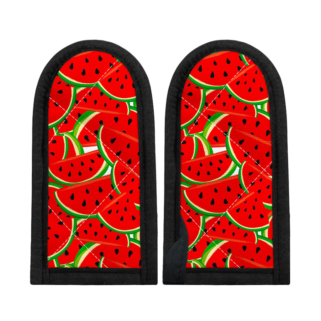 Cute Watermelon Pieces Pattern Print Skillet Handle Cover