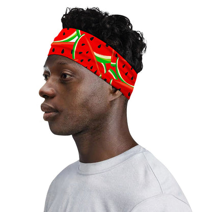Cute Watermelon Pieces Pattern Print Sports Headband