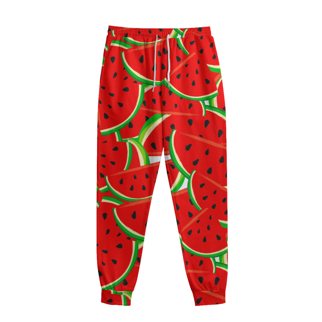Cute Watermelon Pieces Pattern Print Sweatpants