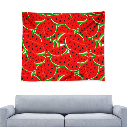 Cute Watermelon Pieces Pattern Print Tapestry