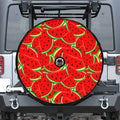 Cute Watermelon Pieces Pattern Print Tire Cover With Camera Hole
