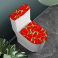 Cute Watermelon Pieces Pattern Print Toilet Lid And Tank Cover Set