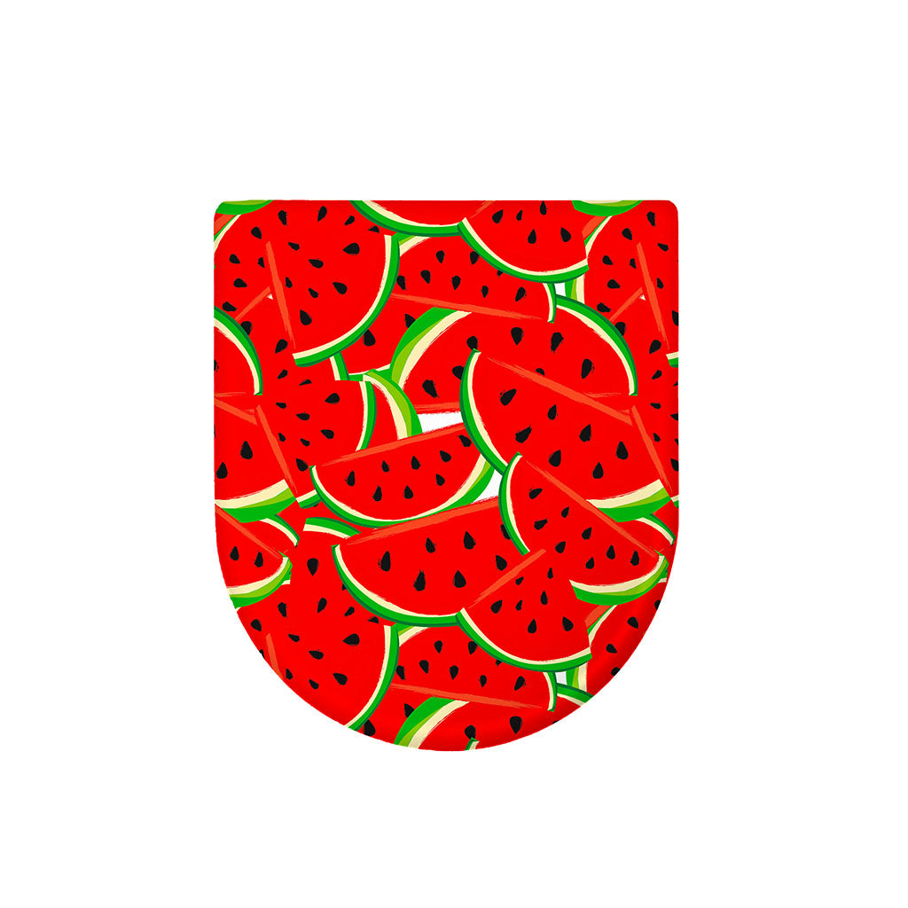 Cute Watermelon Pieces Pattern Print Toilet Lid Cover