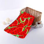 Cute Watermelon Pieces Pattern Print Towel