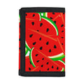 Cute Watermelon Pieces Pattern Print Trifold Wallet