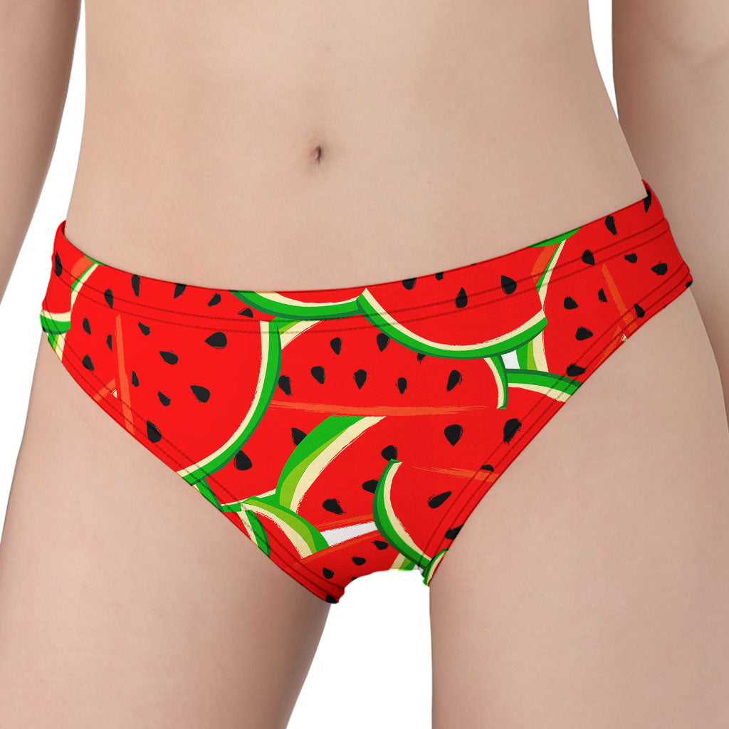 Cute Watermelon Pieces Pattern Print Women's Panties