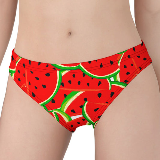 Cute Watermelon Pieces Pattern Print Women's Panties