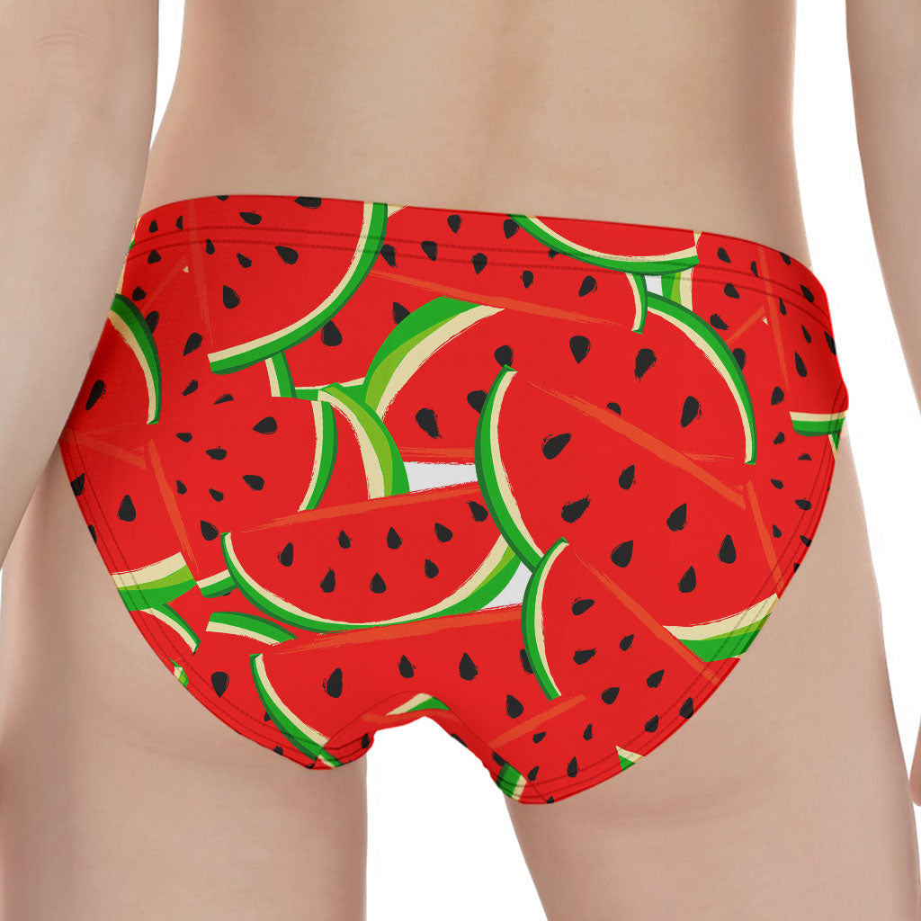 Cute Watermelon Pieces Pattern Print Women's Panties