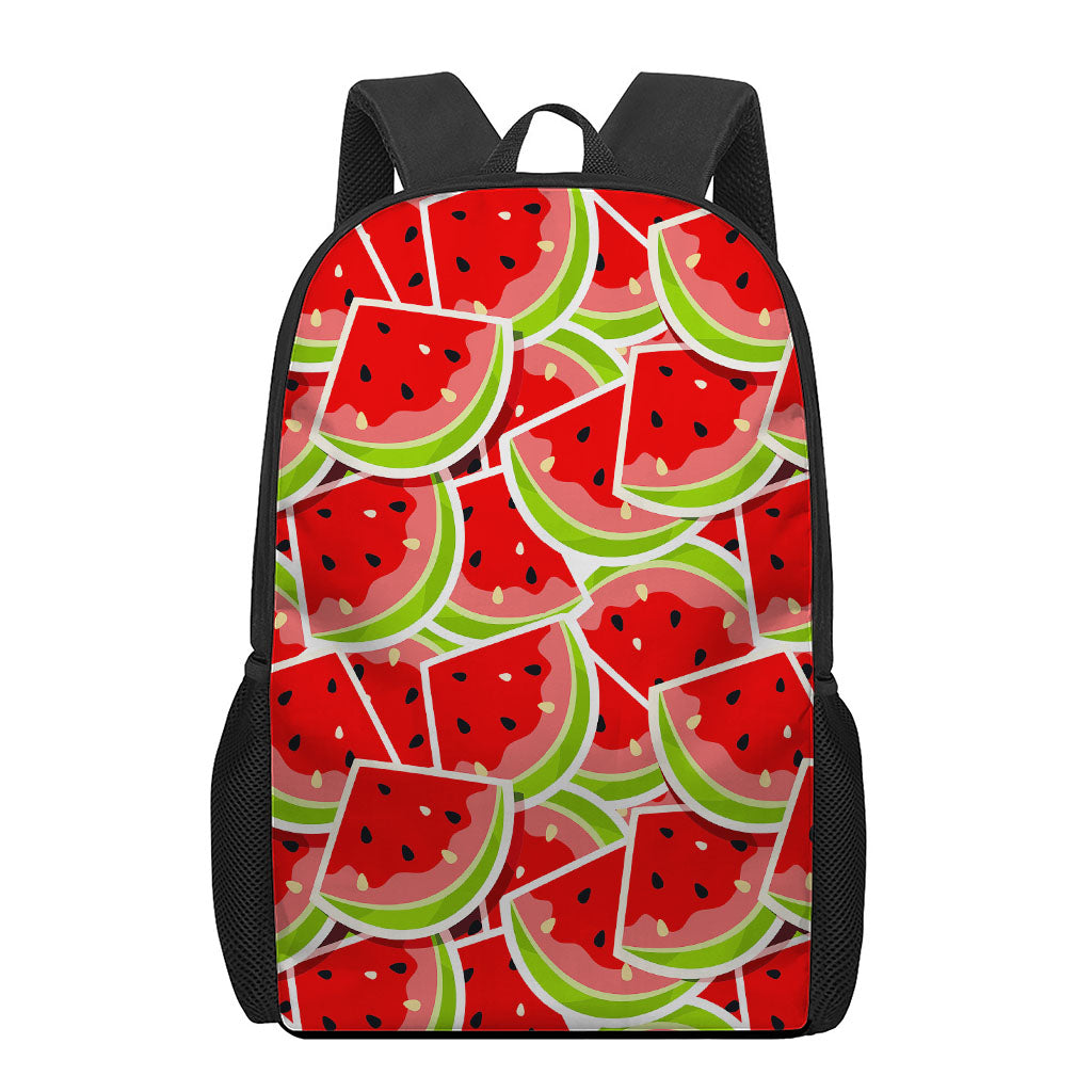 Cute Watermelon Slices Pattern Print 17 Inch Backpack