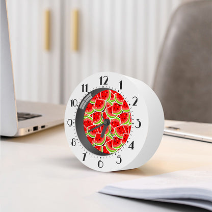 Cute Watermelon Slices Pattern Print Alarm Clock