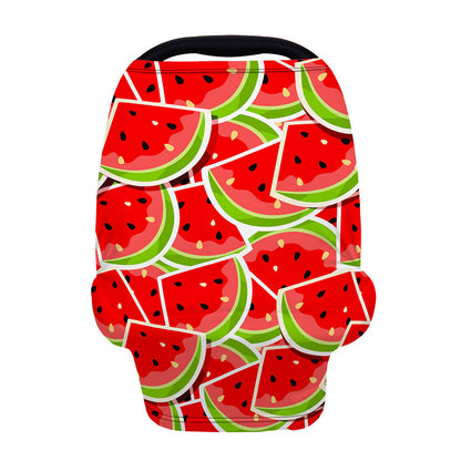 Cute Watermelon Slices Pattern Print Baby Seat Cover