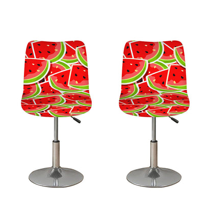 Cute Watermelon Slices Pattern Print Bar Stool Covers