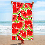 Cute Watermelon Slices Pattern Print Beach Towel